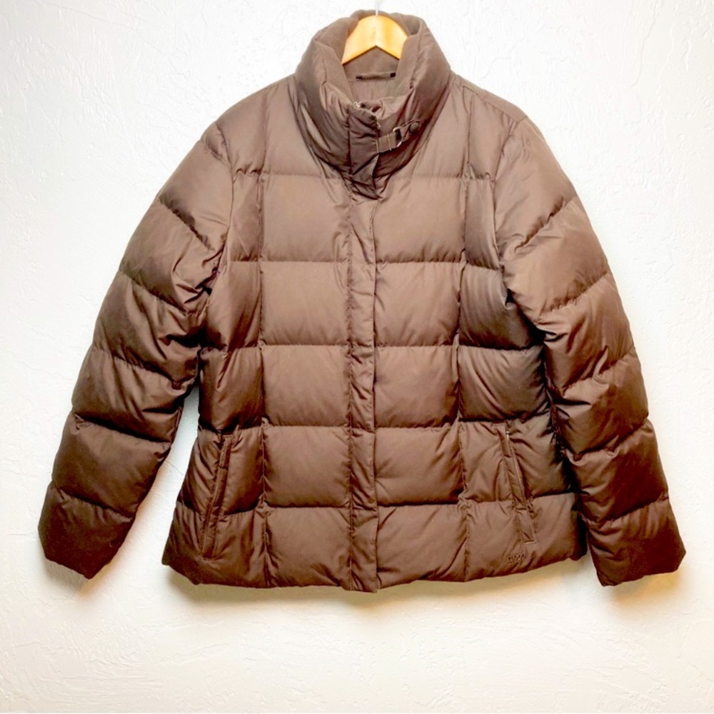Snow Ski Coat Goose Down Puffer Coat - Eddie Bauer - brown
XL tall